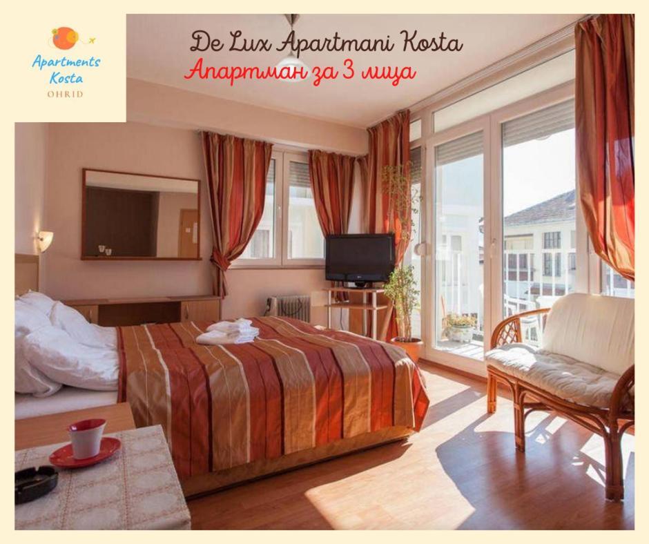 De Lux Apartments Kosta Center オフリド エクステリア 写真