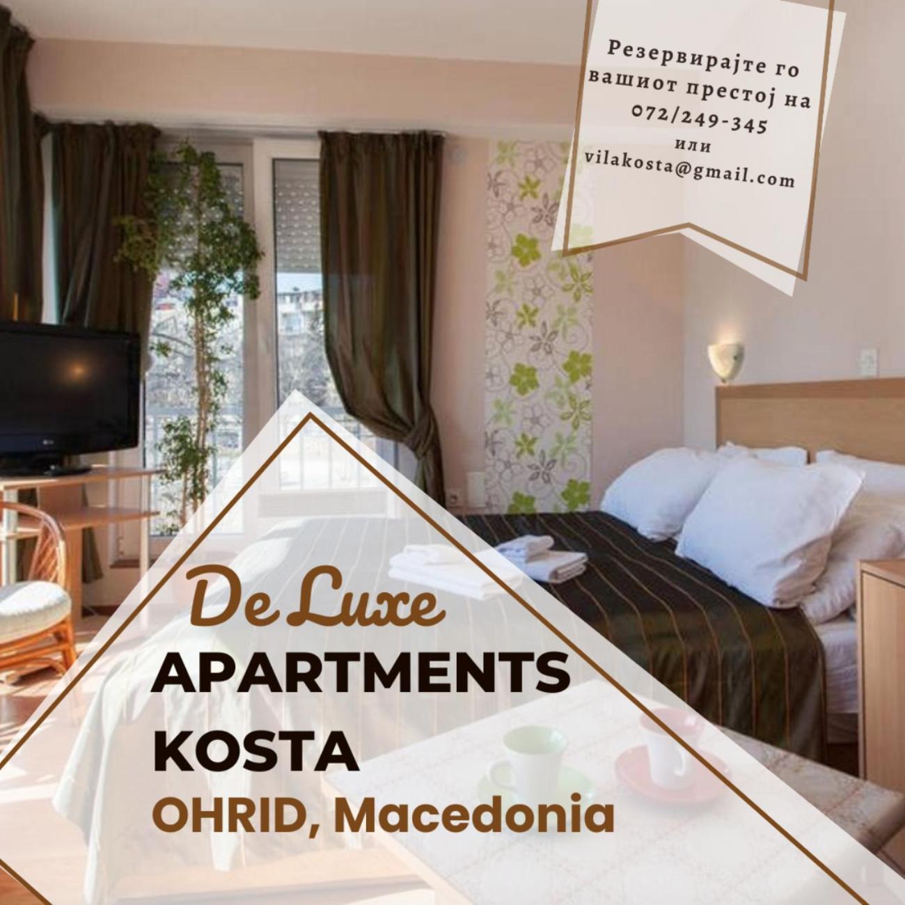 De Lux Apartments Kosta Center オフリド エクステリア 写真